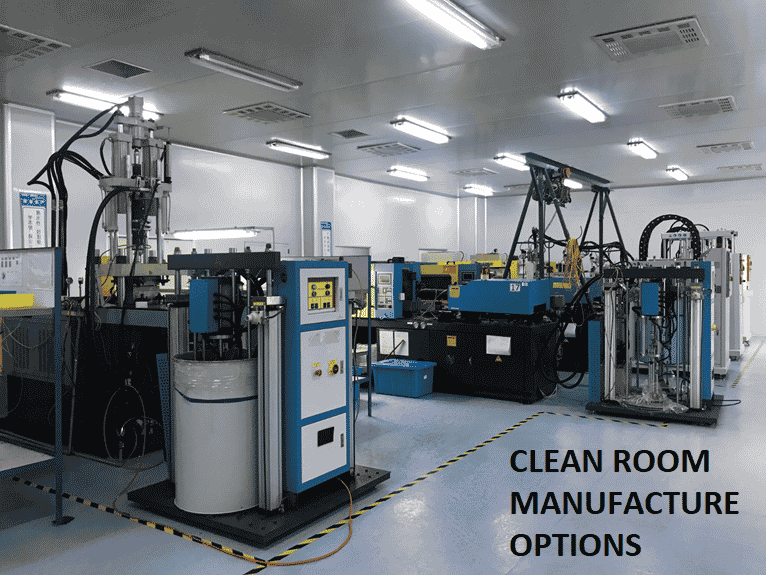 Image which explains that Jamak Fabrication Europe (JFE) have options for supply of molded parts produced in a clean room environment.